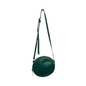 Portland Leather Goods Crossbody Bag Round Purse Green Small Bag